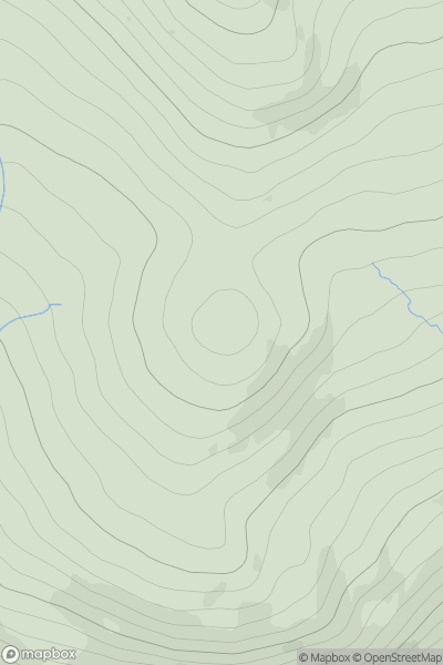 Thumbnail image for Creagan nan Gabhar [Loch Rannoch to Glen Lyon] showing contour plot for surrounding peak